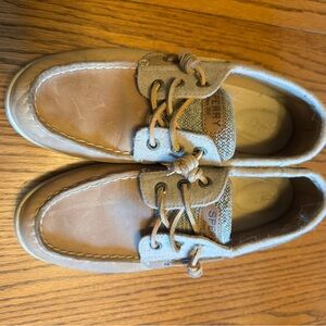 2 pairs Sperry W9 Brown Boat Shoes